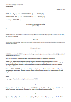 Ugovor zoper sklep o izvršbi za terjatev odpuščeno v osebnem stečaju - S tem obrazcem dolžnik pripravi ugovor zoper sklep o izvršbi, ki ga je po zaključenem osebnem stečaju in pravnomočnem odpustu obveznosti, prejel za terjatev, ki je bila v postopku osebnega stečaja odpuščena.
Ugovor je potrebno vložiti v roku 8. dni od prejema sklepa o izvršbi.
Odpust obveznosti učinkuje za vse terjatve upnikov do dolžnika, ki so nastale do začetka postopka osebnega stečaja, ne glede na to, ali je upnik to terjatev prijavil v postopku osebnega stečaja, razen za prednostno terjatev iz prvega in drugega odstavka 21. člena in prvega odstavka 390. člena tega zakona in tudi ne za terjatve iz 408. člena ZFPPIPP.
Terjatve, na katere odpust obveznosti ne vpliva.